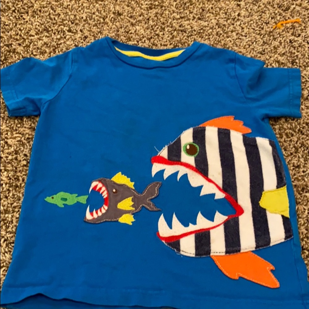 Mini Boden short sleeve appliqué t-shirt